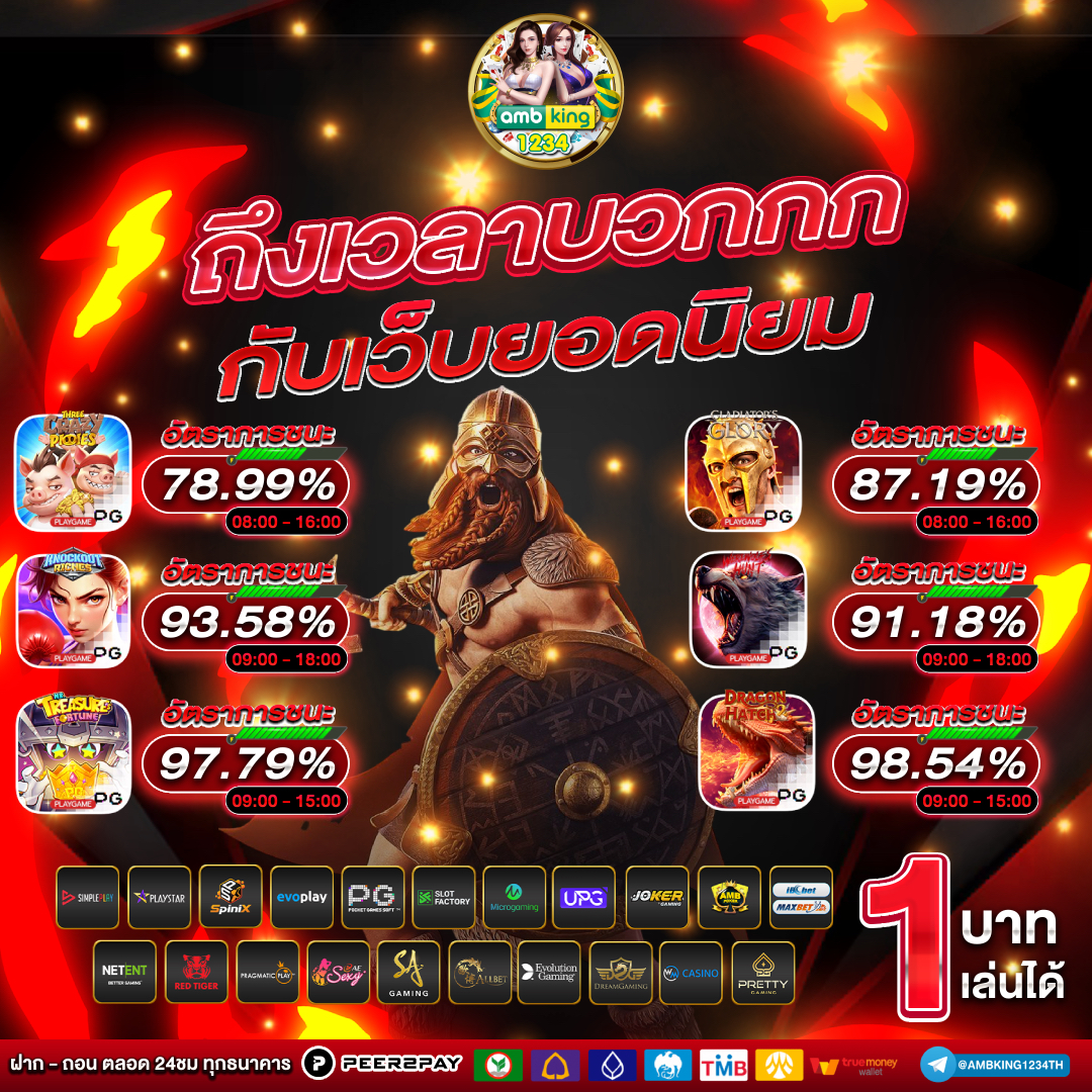 เว็บฝาก1รับ100 - แบนเนอร์โปรโมชั่น